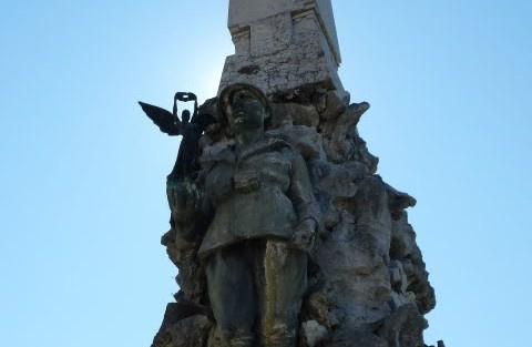 War monument and Memorial Chapel, Lazise, Verona - Italy