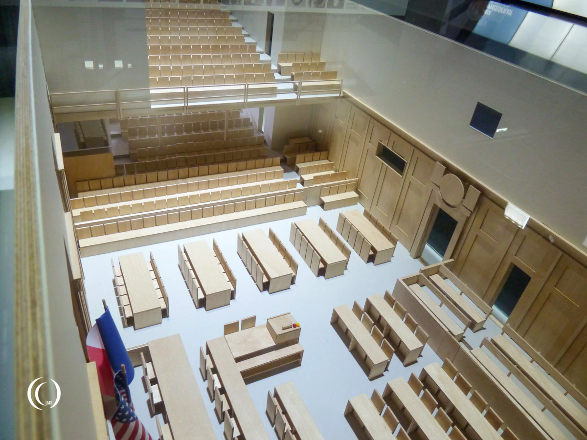 Courtroom 600 maquette Nuremberg