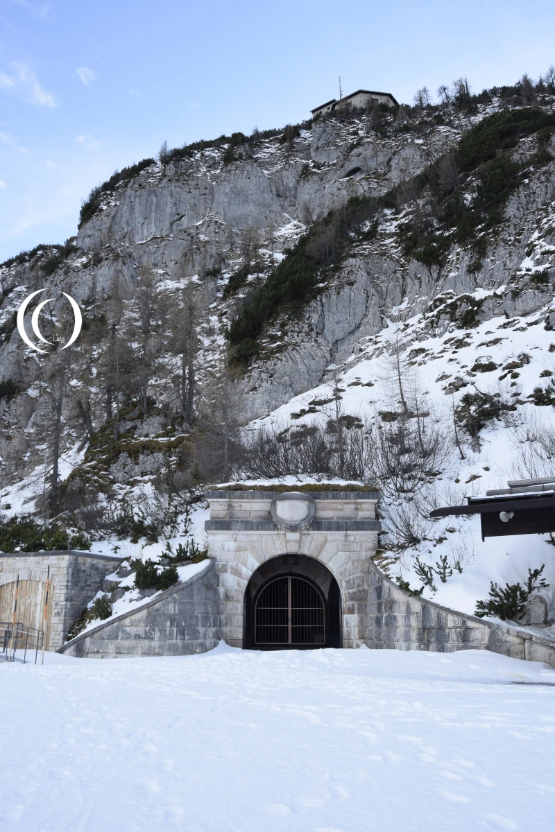 Elevator entrance and Eagles Nest on top