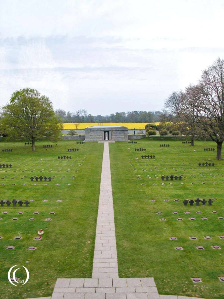 War Cemetery La Cambe entrance