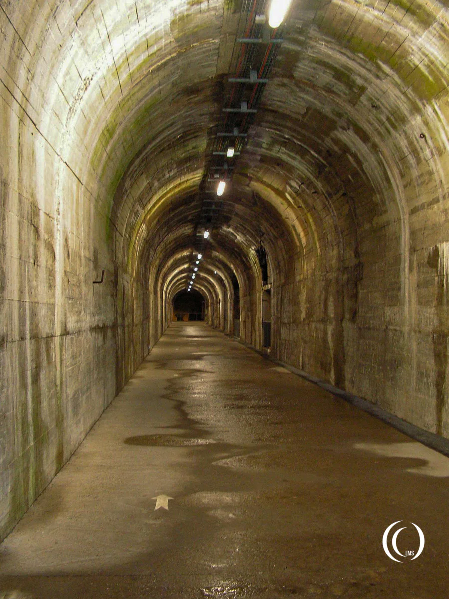Finished tunnel at La Coupole V-2 Museum