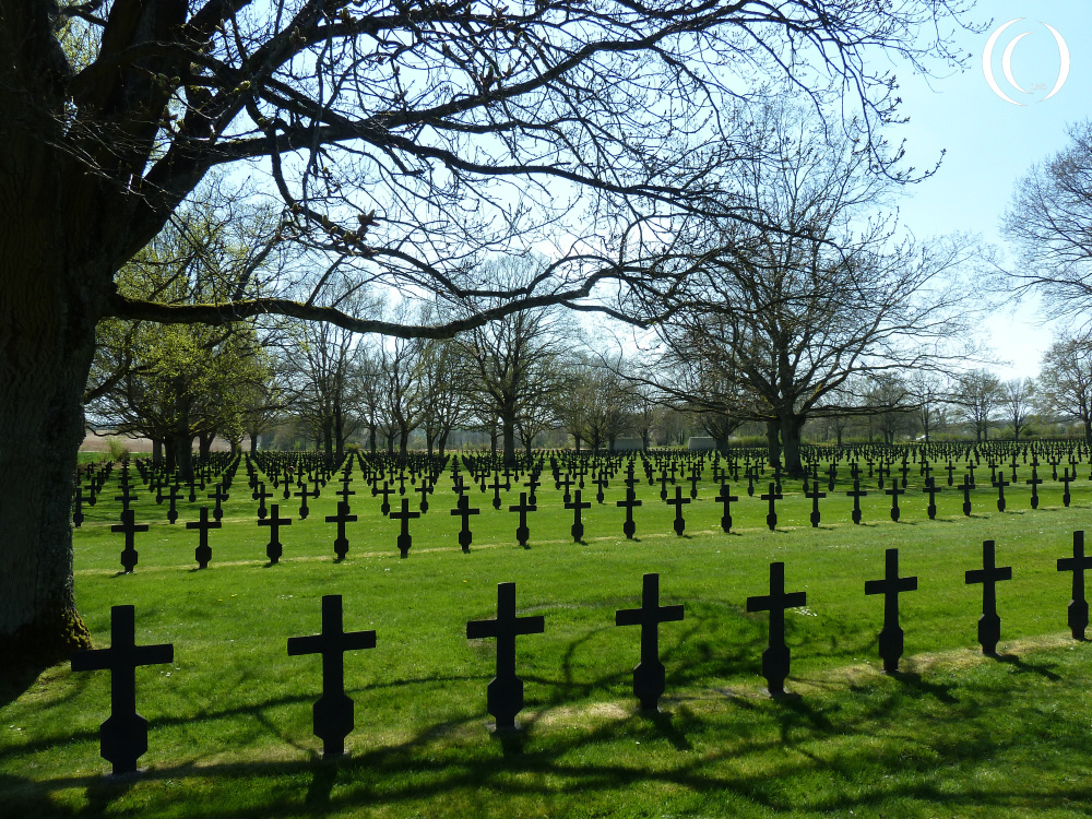 German Cemetery at Fort La Malmaison on Chemin des Dames - France