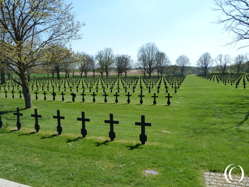 German Cemetery at Fort La Malmaison on Chemin des Dames