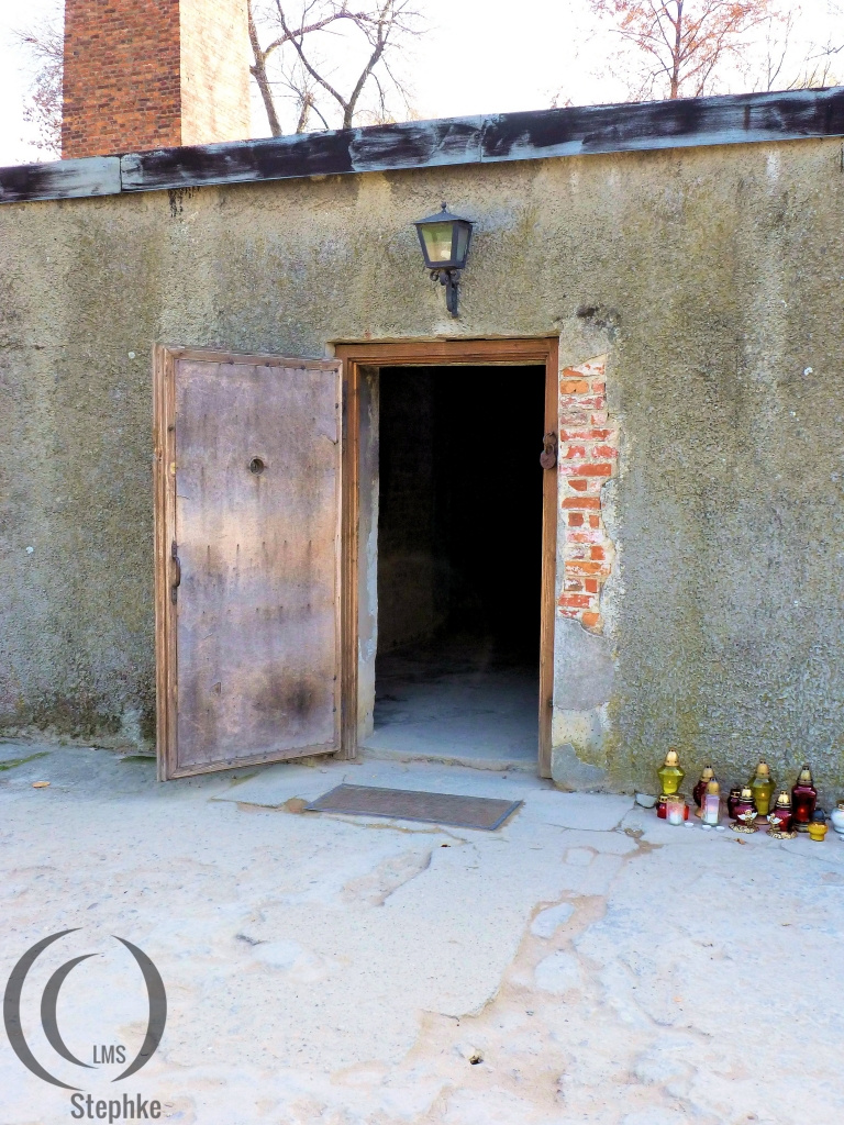 Entrance to gas chamber and crema