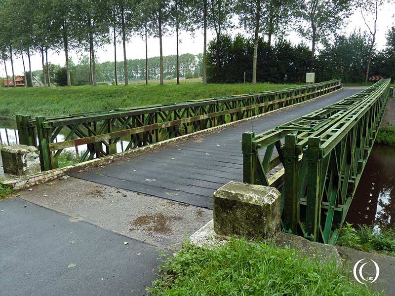 Operation Switchback - A Bailey-bridge left behind in Maldegem, St Laureins, Belgium