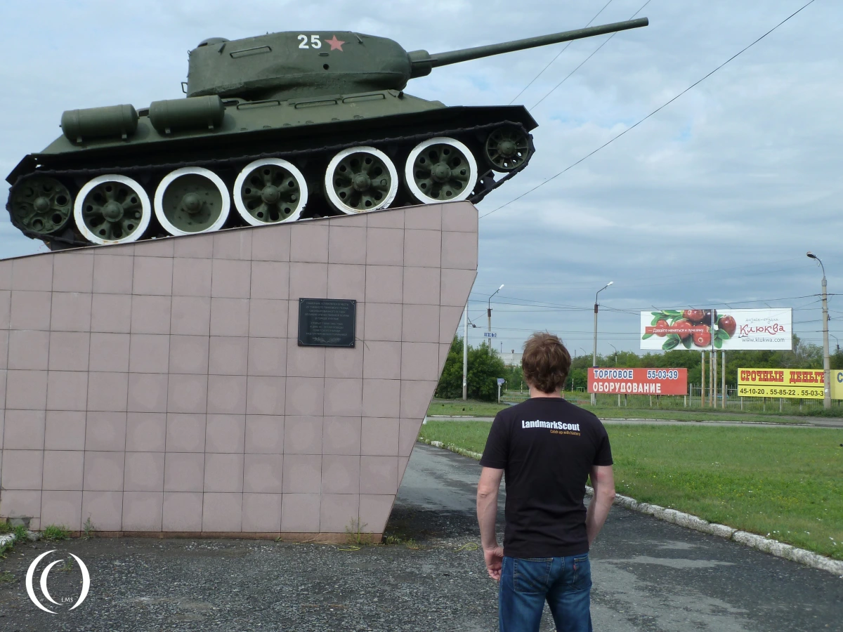 T34-85 Kurgan with LandmarkScout in Russia
