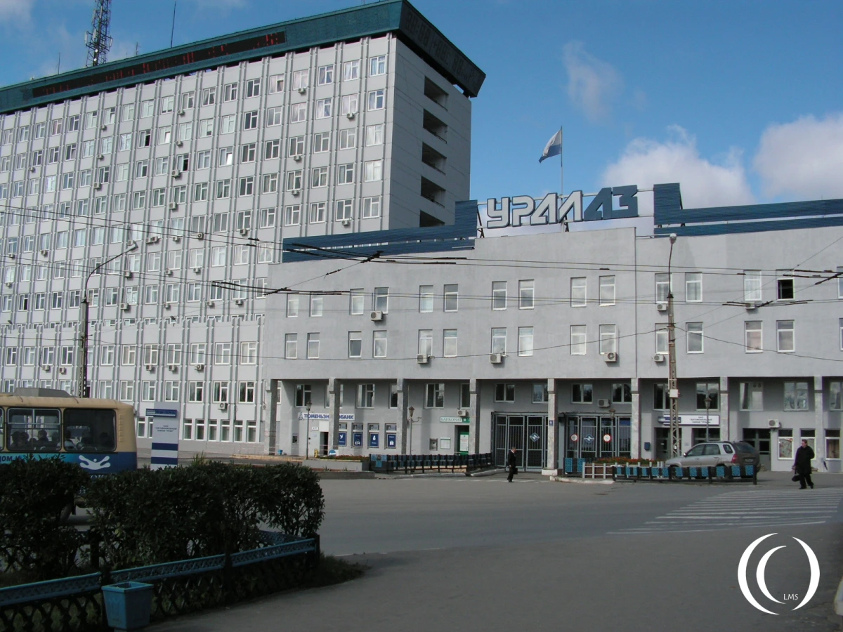The UralAZ factory in Miass Russia