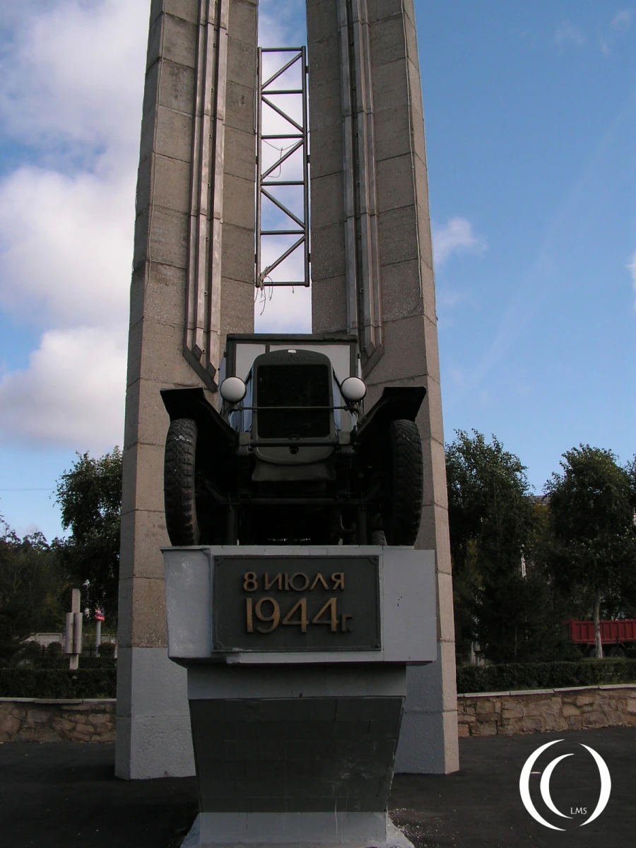 Zis-5 at display in front of the UralAZ Factory in Miass