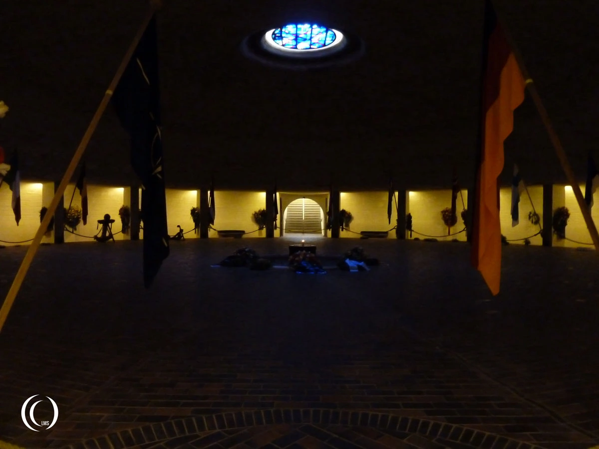 Underneath-memorial-square-marine-ehrenmal-laboe-germany