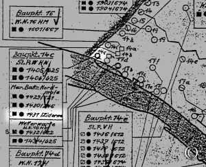 Detail of Baufortschrittskarte Hoek v. Holland 25.3.45