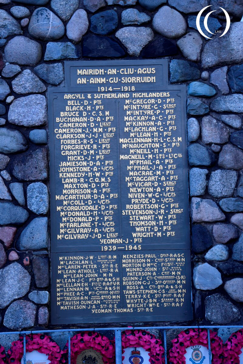 Oban war memorial