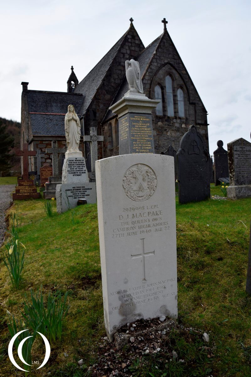 Commonwealth War Grave from the Second World War - Glencoe