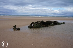 X-Class Midget Submarine, Aberlady Beach East Lothian Scotland