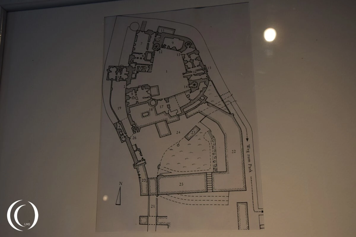 Castle Colditz, Oflag IV-C map
