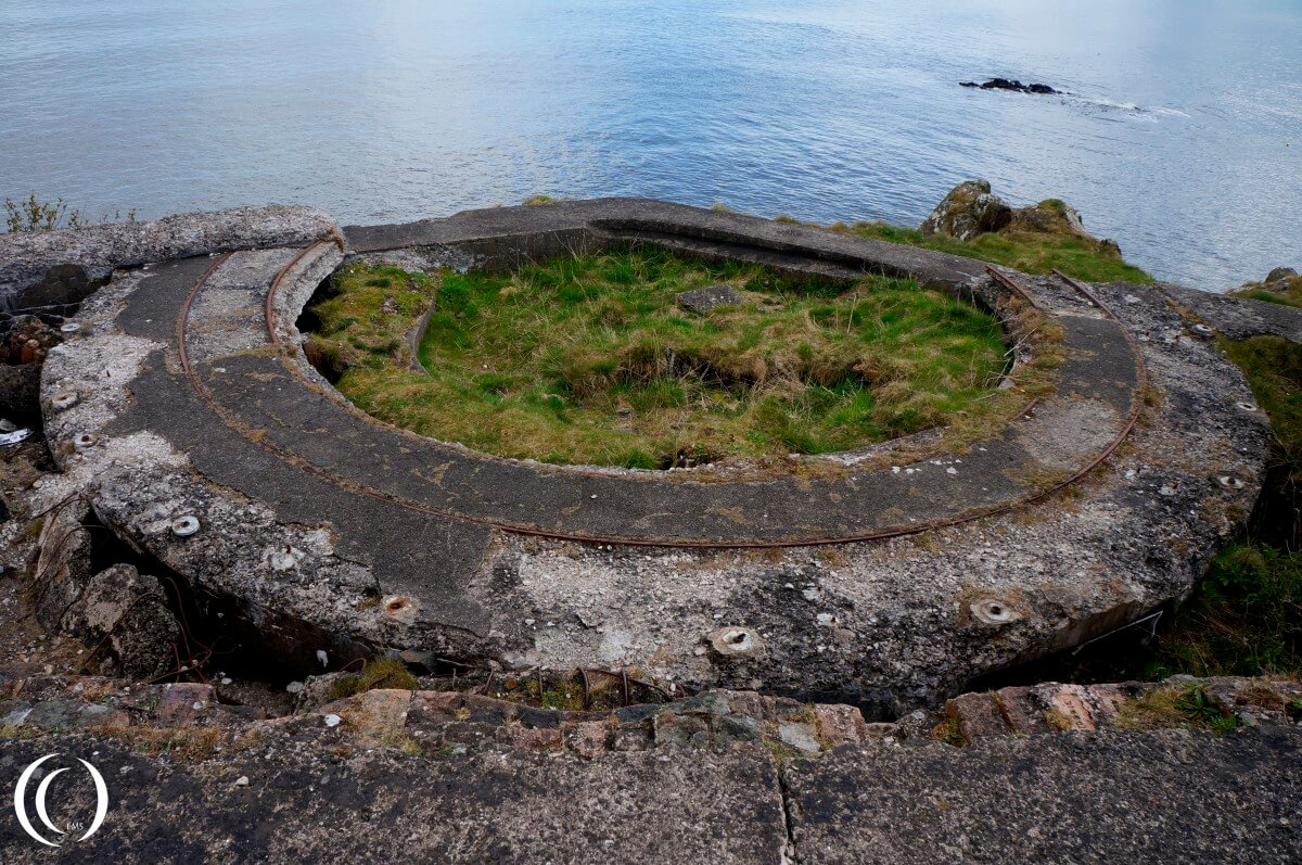 Gun emplacement at the northern end of Cramond Island