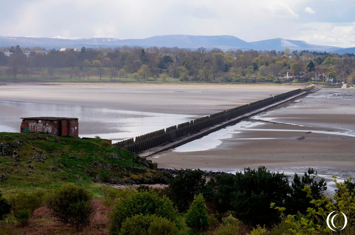 Submarine defence seen from Cramond Island