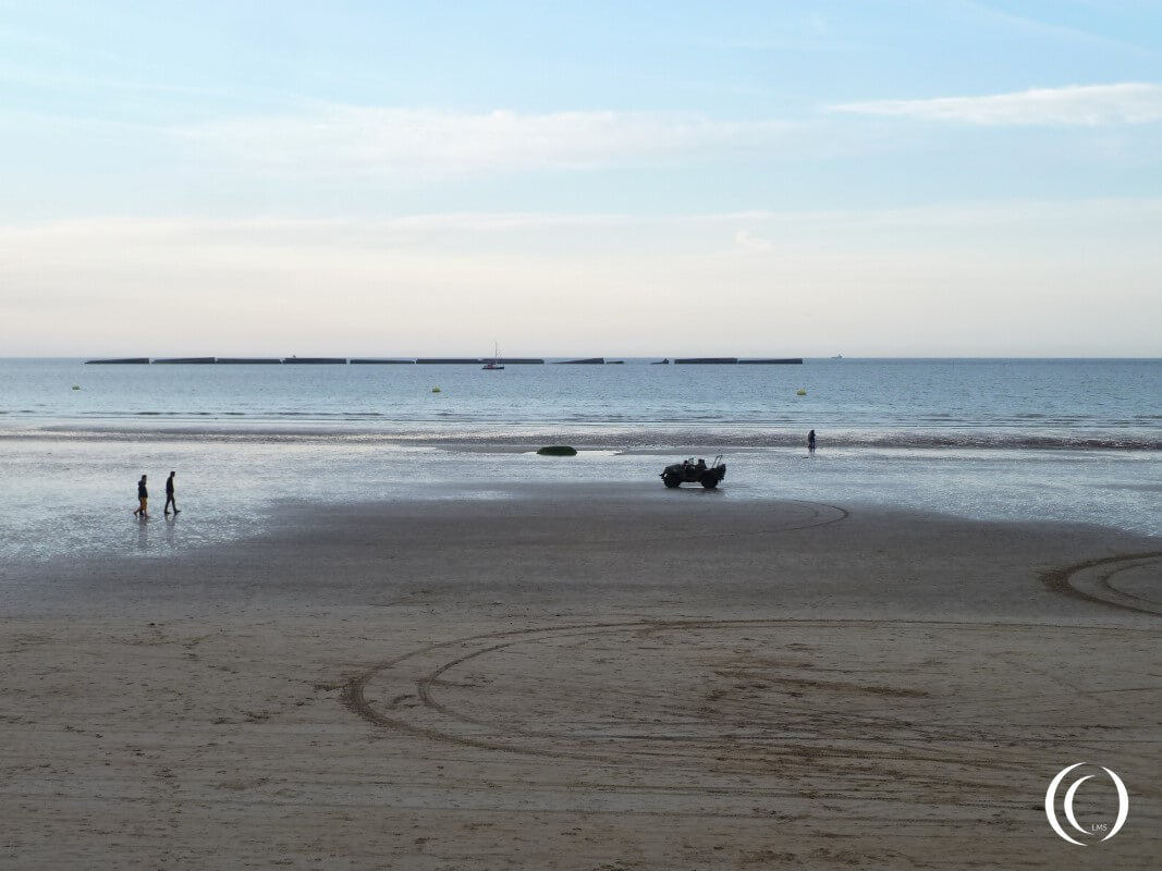 Phoenix Caissons at sea, Mulberry Harbour - Arromanche