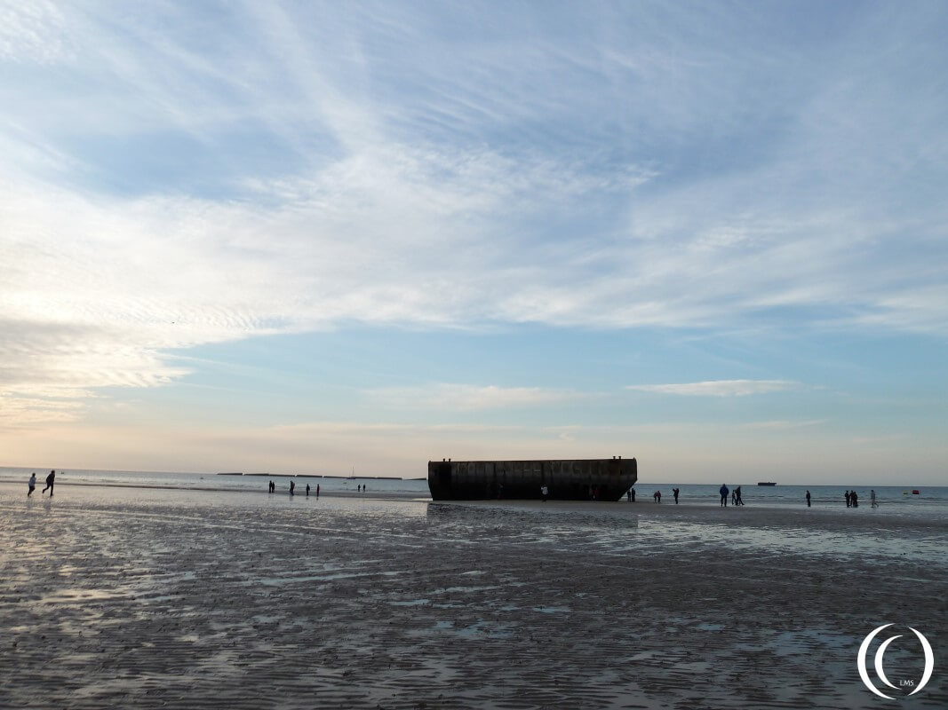 Pontoon and Phoenix Caissons, Mulberry Harbour - Arromanche