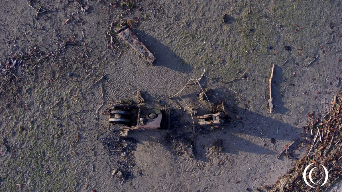 Matilda tank at Hedderwick sand - East Lothian Scotland