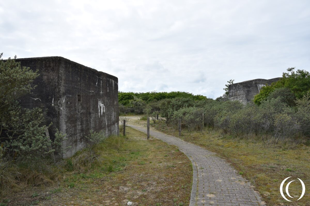 German Second World War bunker of Atlantic Wall overlooking