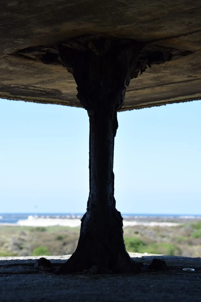 View from the Fire Control Bunker - Battery Heerenduin IJmuiden