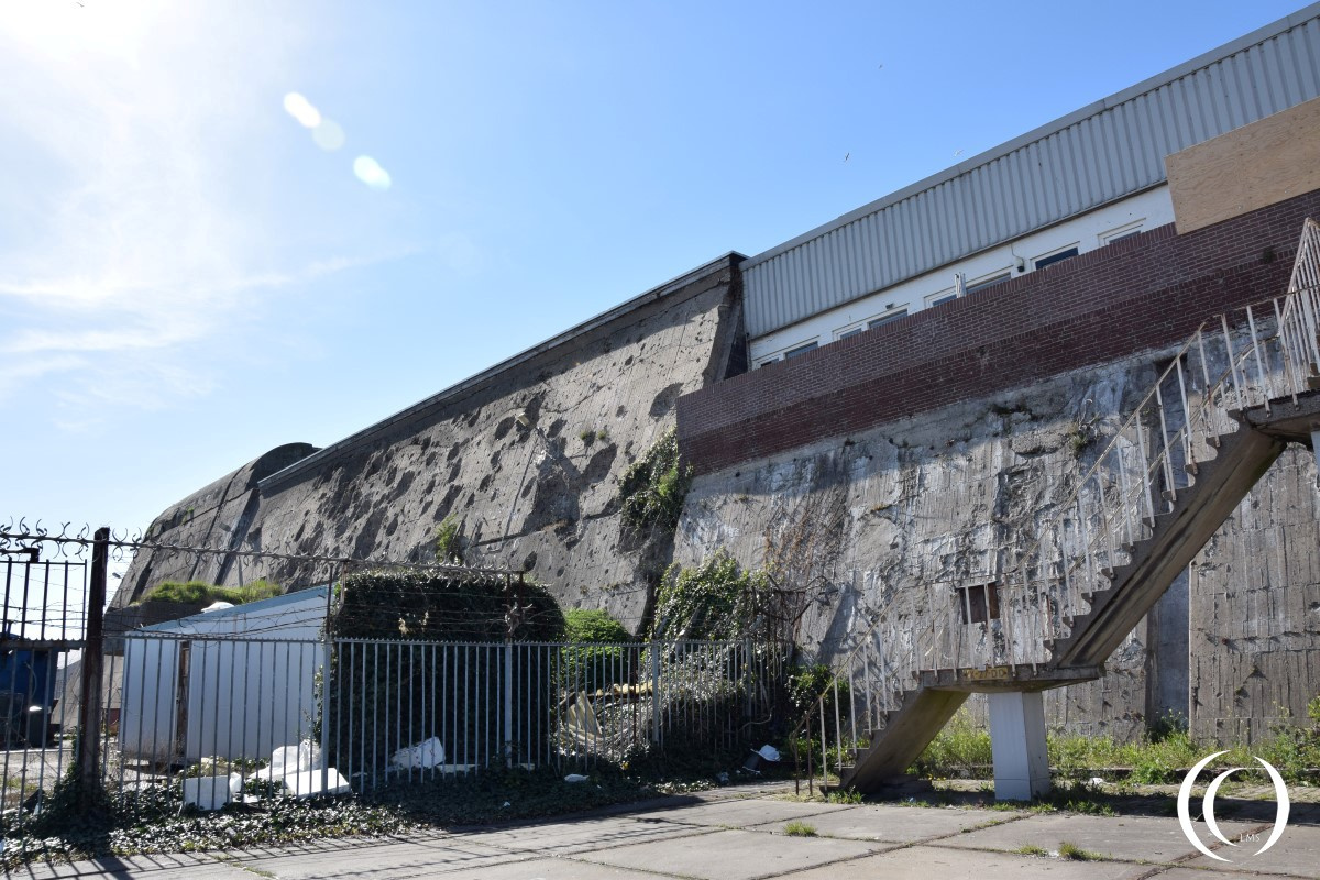 Tallboy and regular Bomb Damage Schnellbootbunker 2 IJmuiden