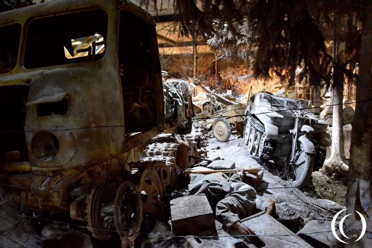 Bastogne Ardennes '44 Museum - Raupenschlepper Ost vehicle and Kleines Kettenkraftrad Sd.Kfz. 2