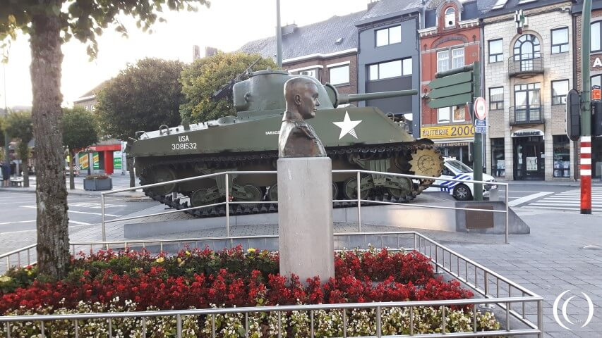 Bastogne Memorial to General Mc Auliffe - Bastogne, Belgium