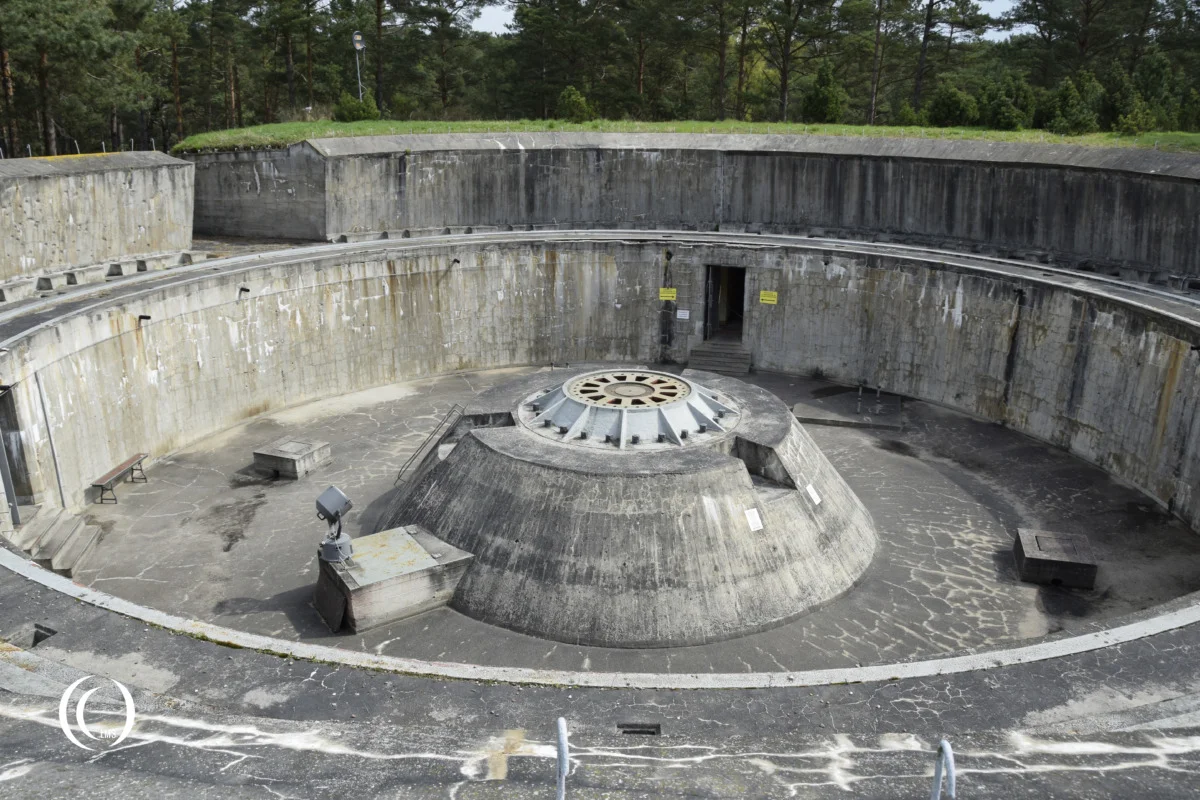 Gun emplacement B2 of Battery Schleswig-Holstein in Hel, Poland