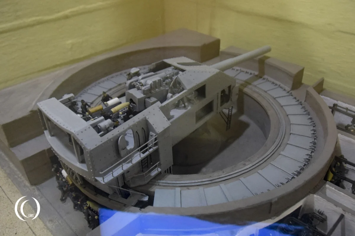 Model gun emplacement of Battery Schleswig Holstein