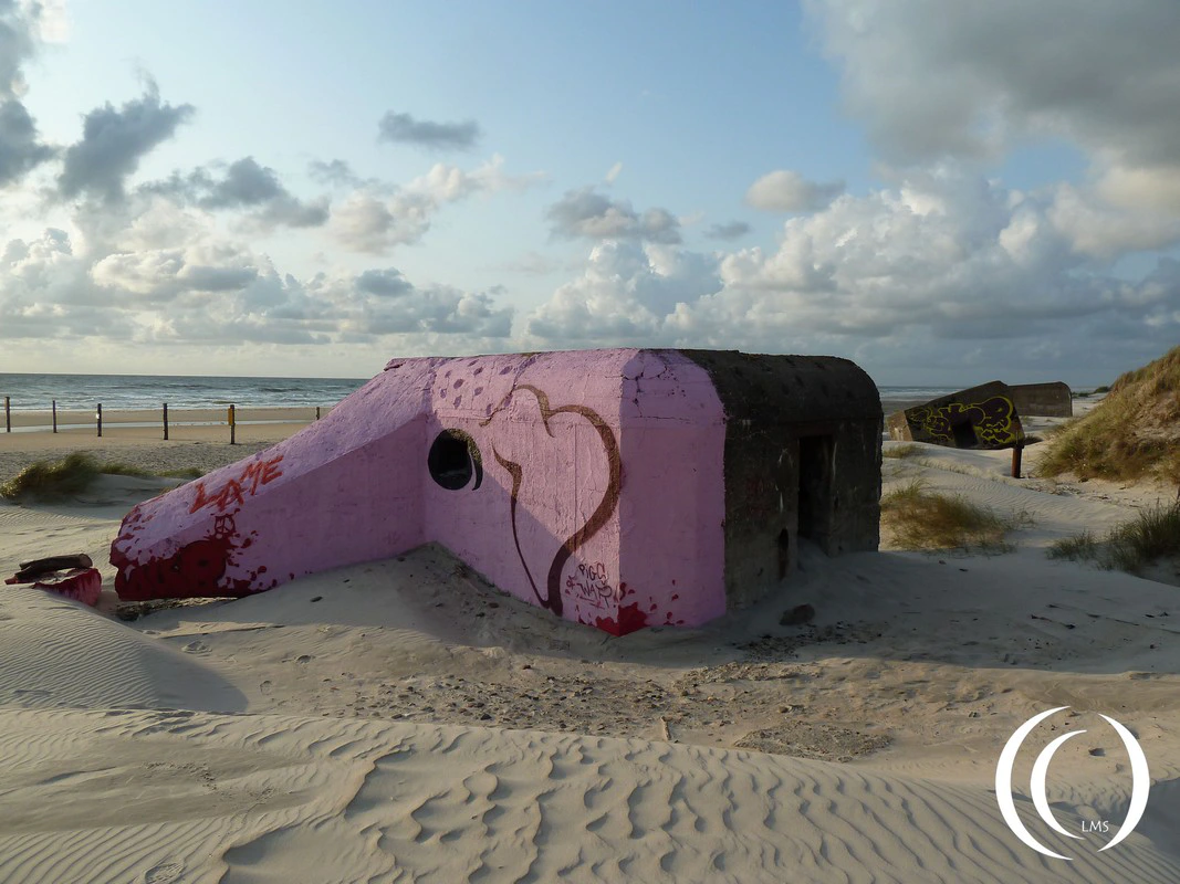 F-Stand Atlantikwall Position Hennestrand - Vejersstrand - Denmark