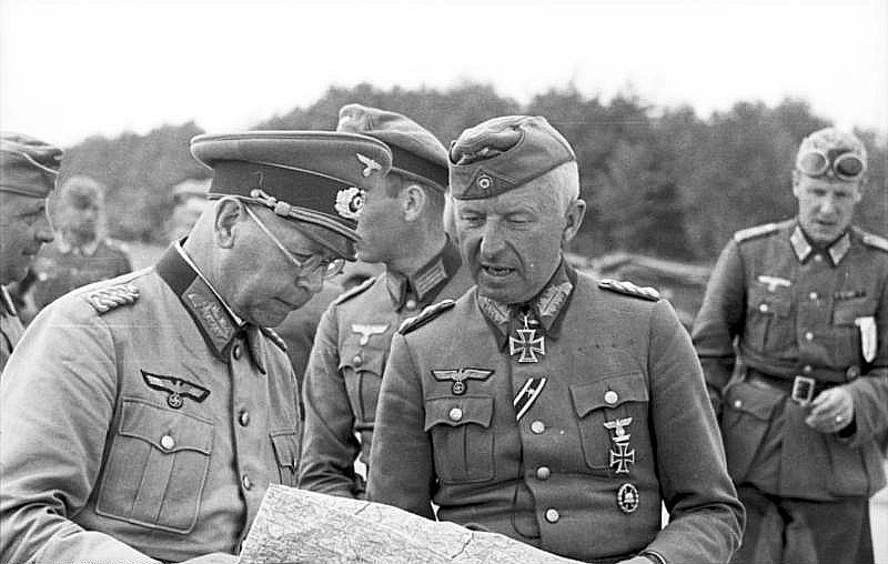 Erich von Manstein with Army Group North in Russia