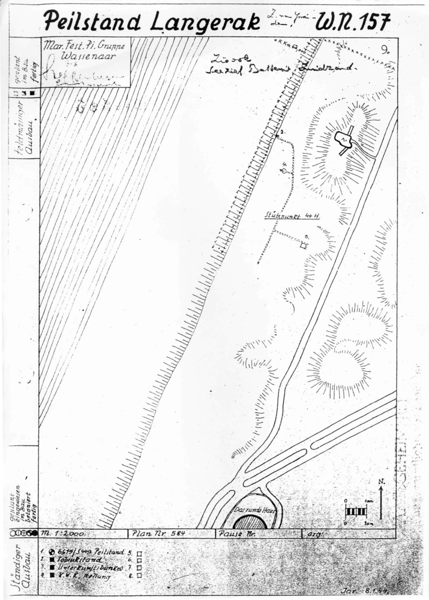 Baufortschrittskarte Peilstand Langerak WN.157