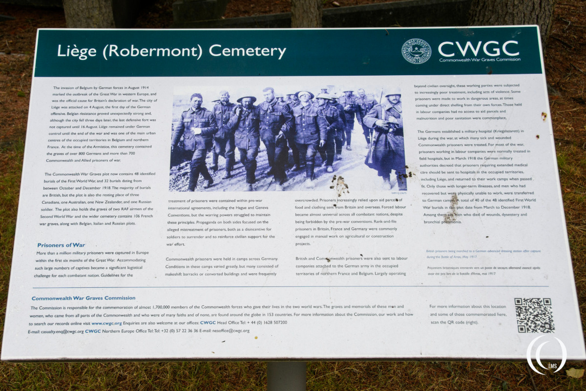 CWGC sign Robermont Liege Belgium