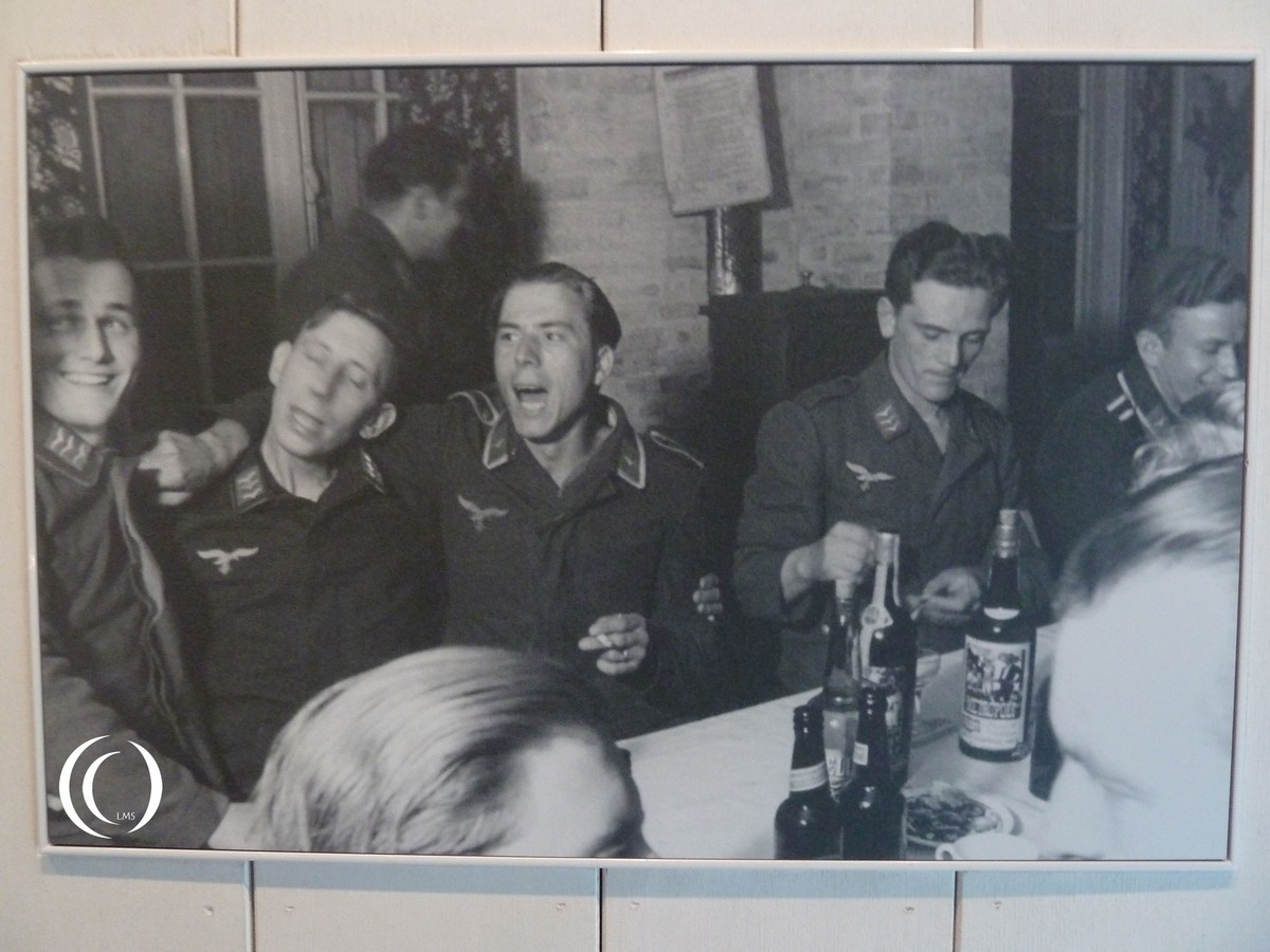 German soldiers having fun in Denmark - Tirpitz Museum Denmark - photo 2019