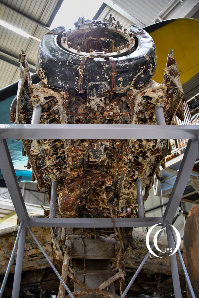 Detail of Ju 87 Stuka propellor and engine