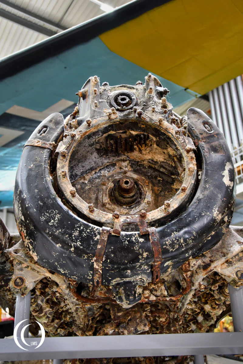 Detail of Ju 87 Stuka propellor and engine