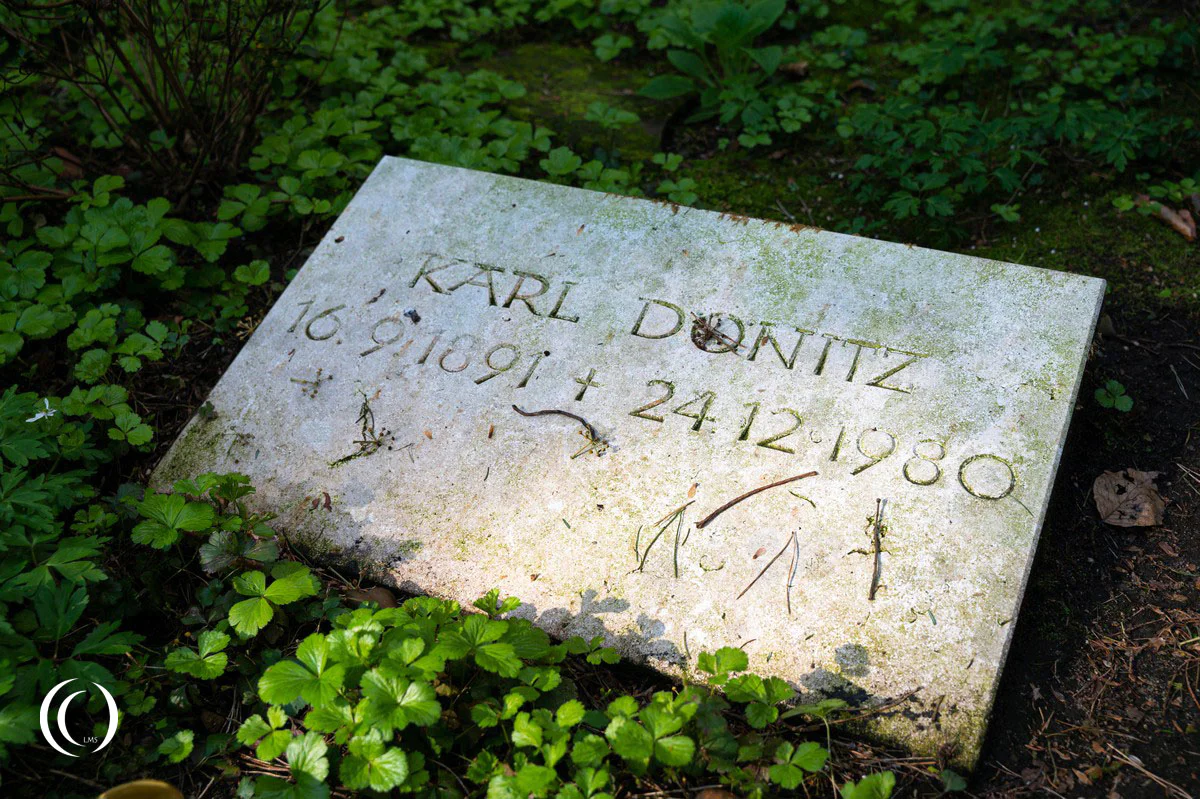 The Grave of Grossadmiral Karl Dönitz at Waldfriedhof Aumühle, Germany