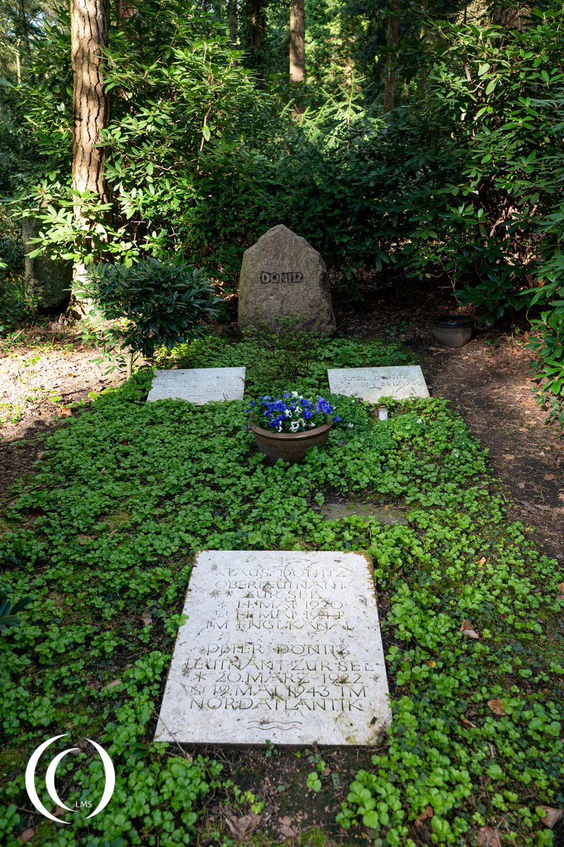 The Grave of Grossadmiral Karl Dönitz Waldfriedhof Aumühle, Germany