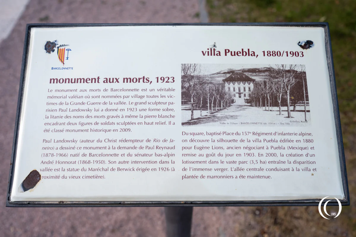 Monument aux Morts Barcelonnette
