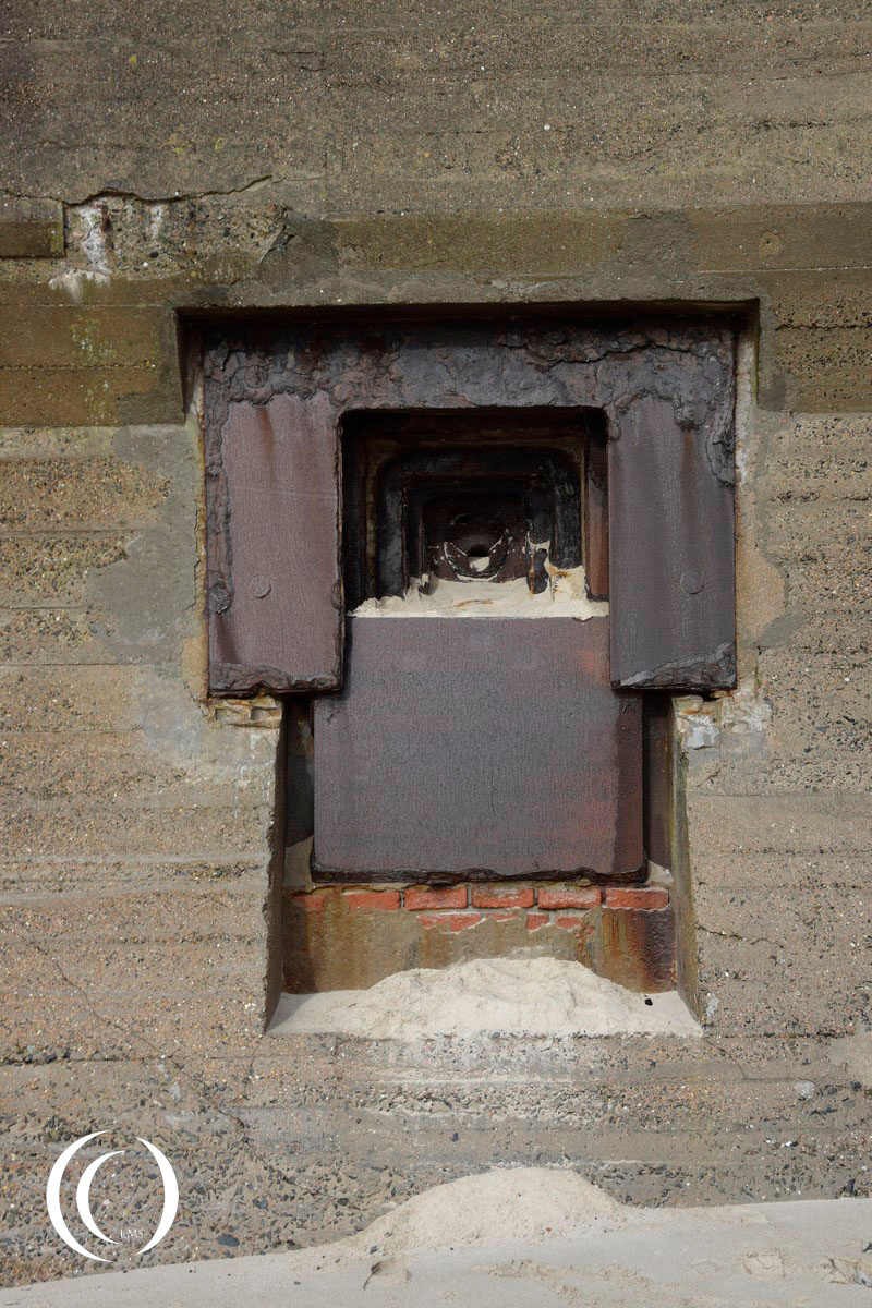 WaKofest type 631 for a 4,7 Festung PaK K 36(t) integrated in the Anti-tank wall - Widerstandsnest La Crabiere - Jersey, United Kingdom