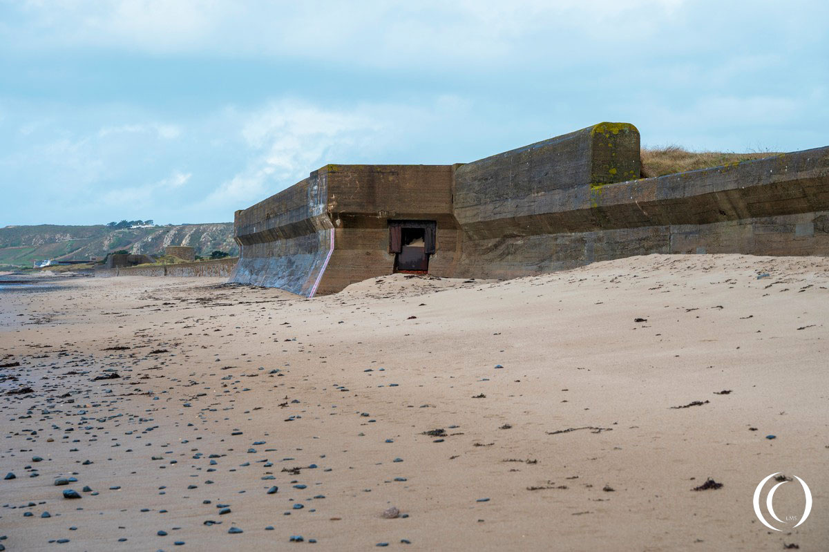 WaKofest type 631 for a 4,7 Festung PaK K 36(t) integrated in the Anti-tank wall - Widerstandsnest La Crabiere - Jersey, United Kingdom