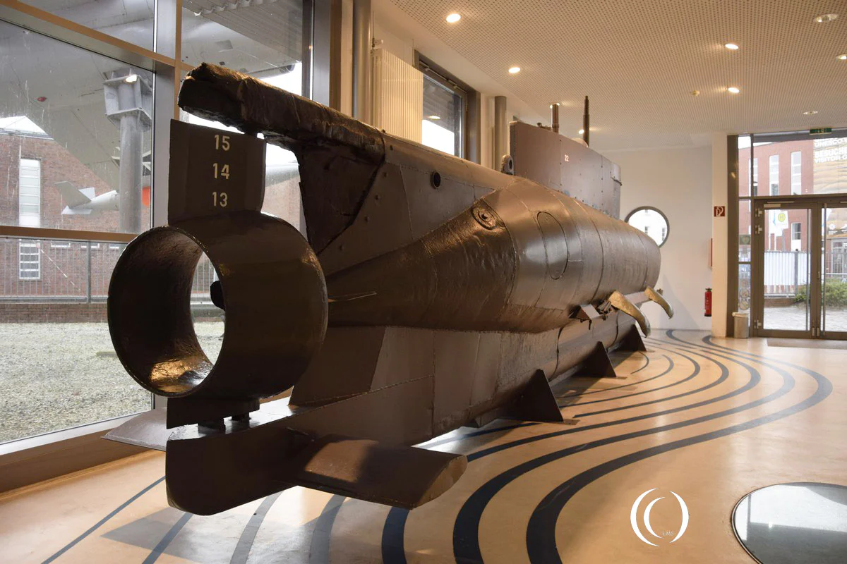 Seehund midget Submarine on display in the museum