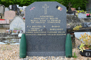 RAF Pilot Robert Roelandt at Bully Cemetery – Bully, France