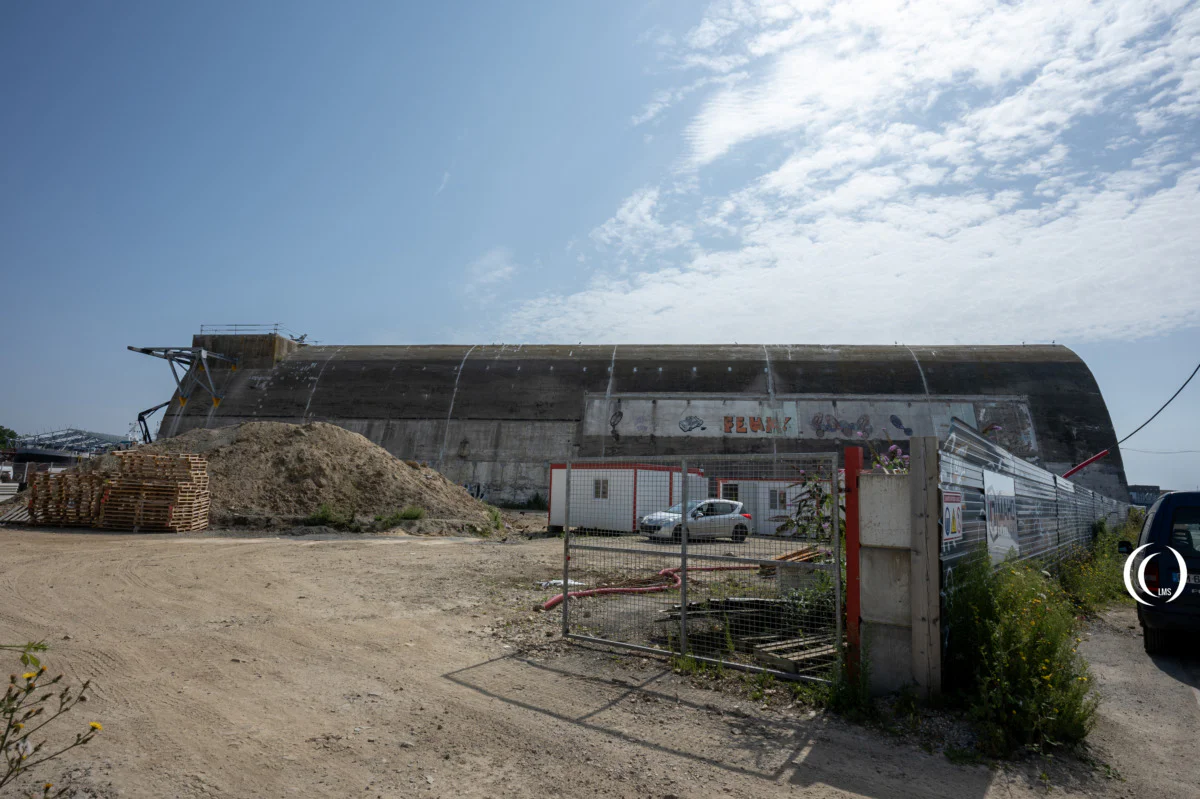 The West Dom bunker T6 undergoing renovation works