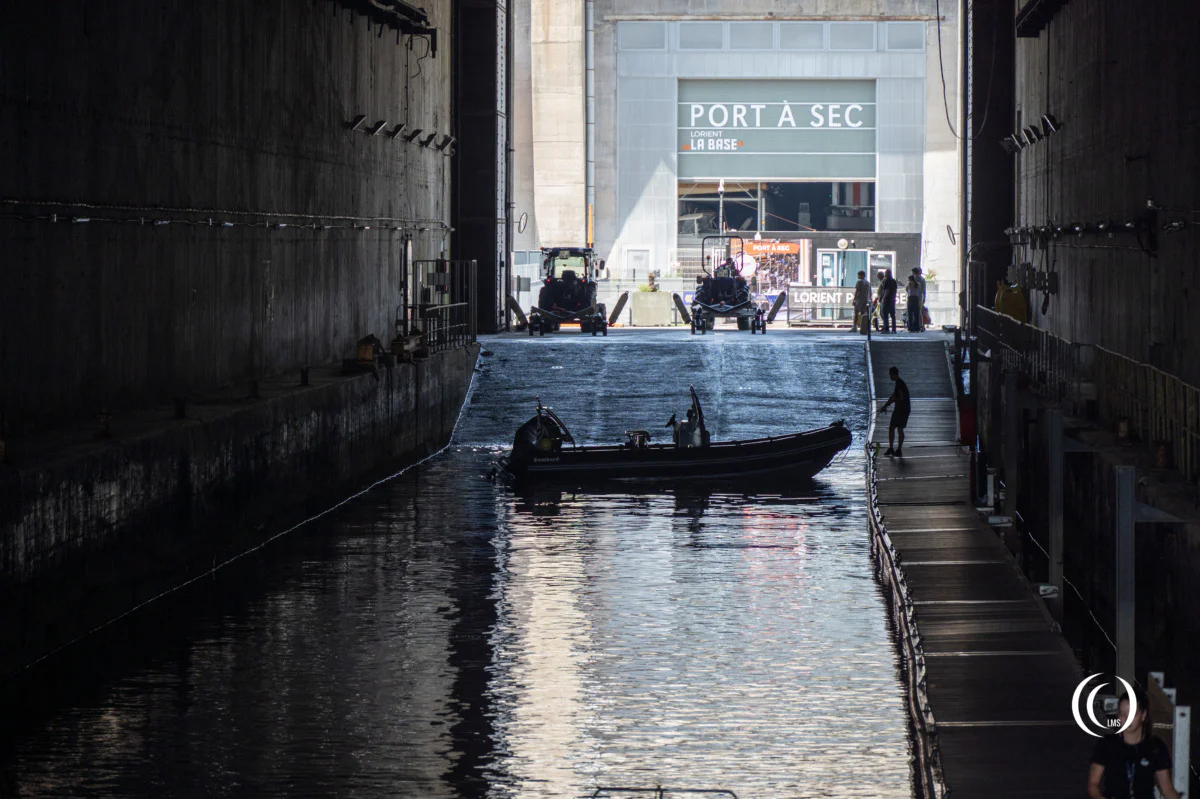 Detail of the ramp of the slipway of Keroman 1