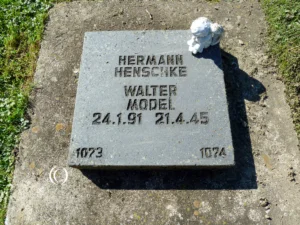 The Grave of Generalfeldmarschall Walter Model at Vossenack War Cemetery – Hürtgenwald, Germany