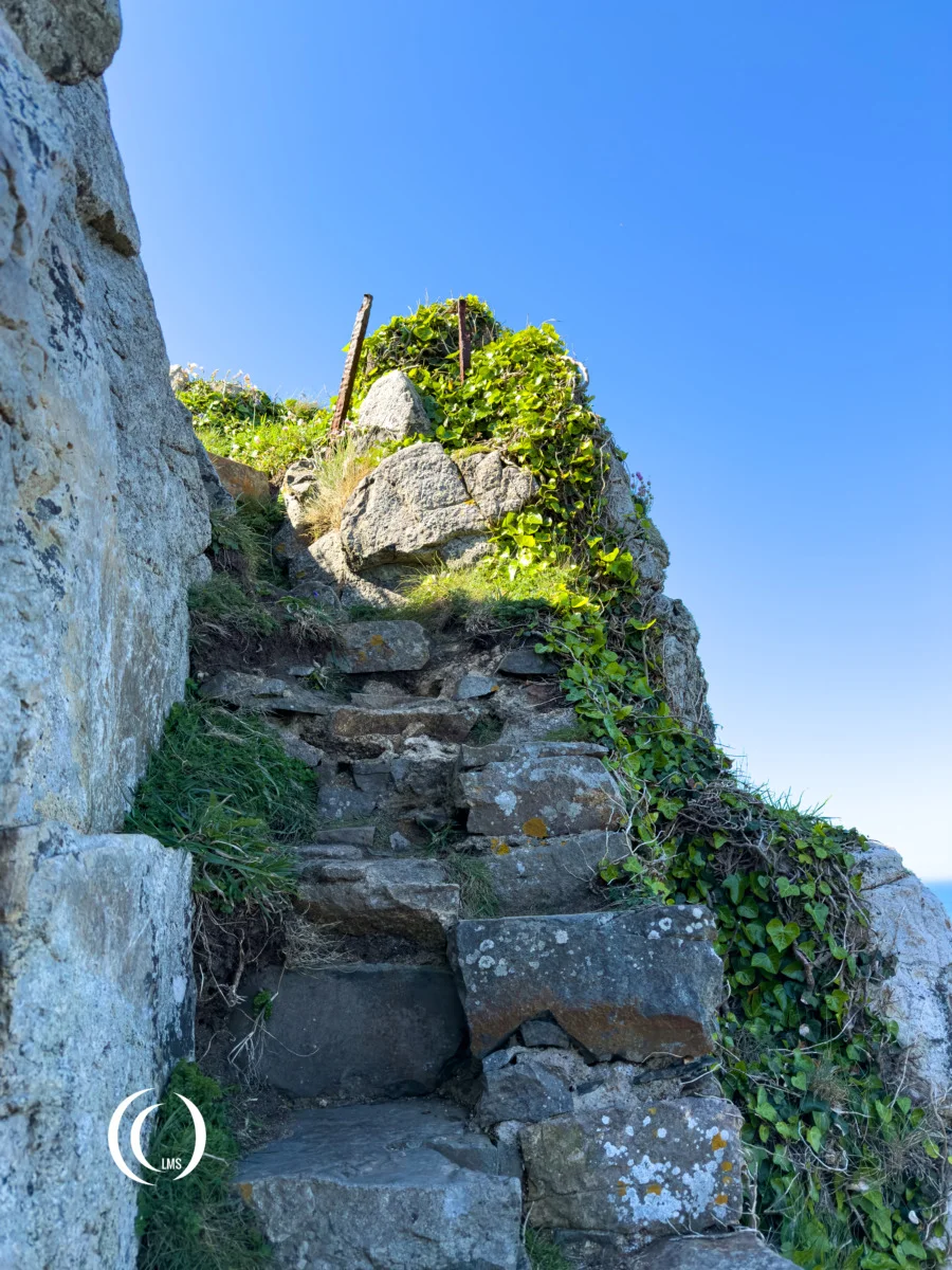 Stairs in rock wall