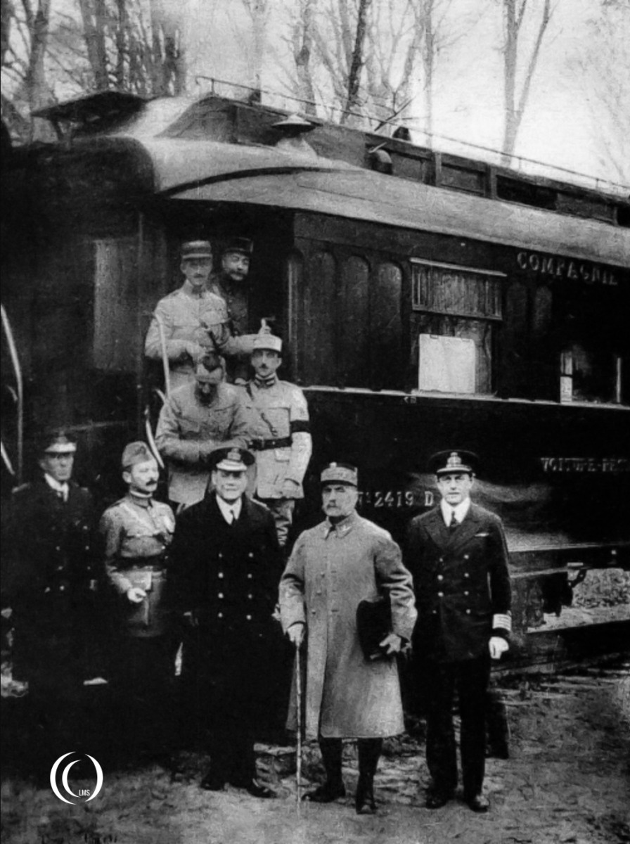 Press photo of the Armistice of 11 November 1918