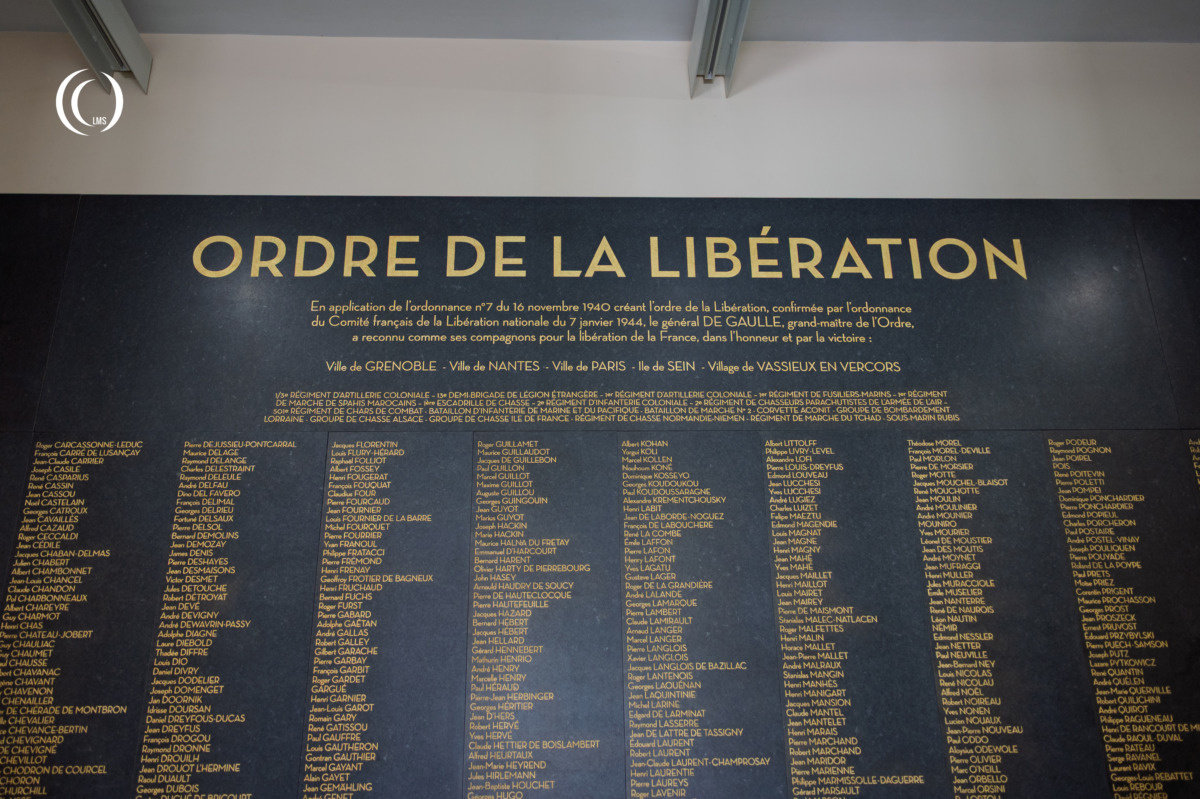 Detail of the names of the recipients of the Order of the Liberation